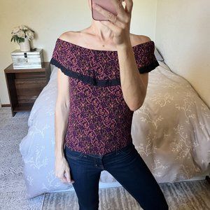 Mossimo Floral Print Blouse | Size XS